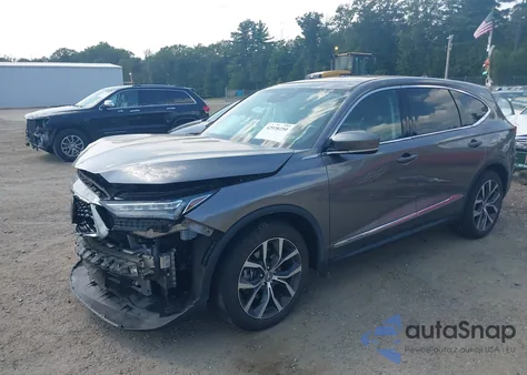 2022 Acura Mdx Technology Package z USA, uszkodzony, nr VIN 5J8YE1H45NL031611